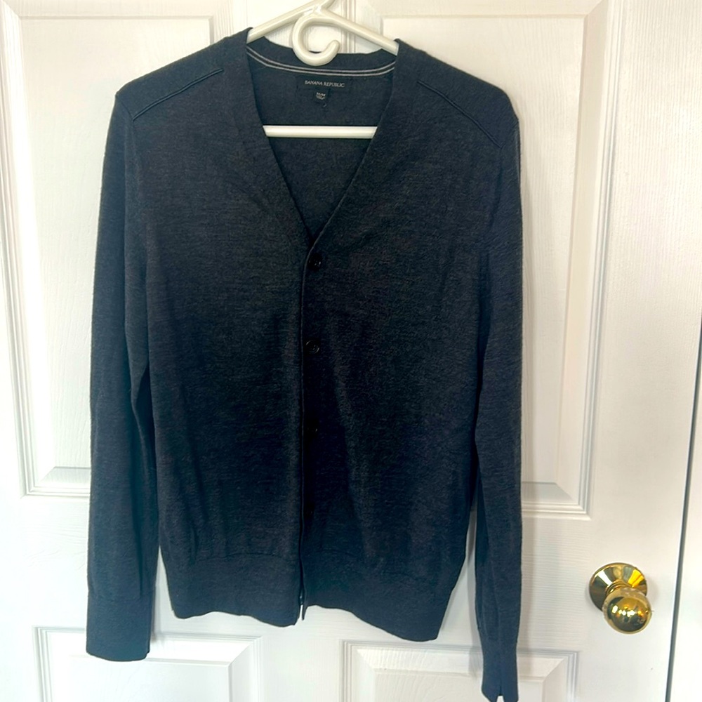 Banana Republic charcoal cardigan (medium)